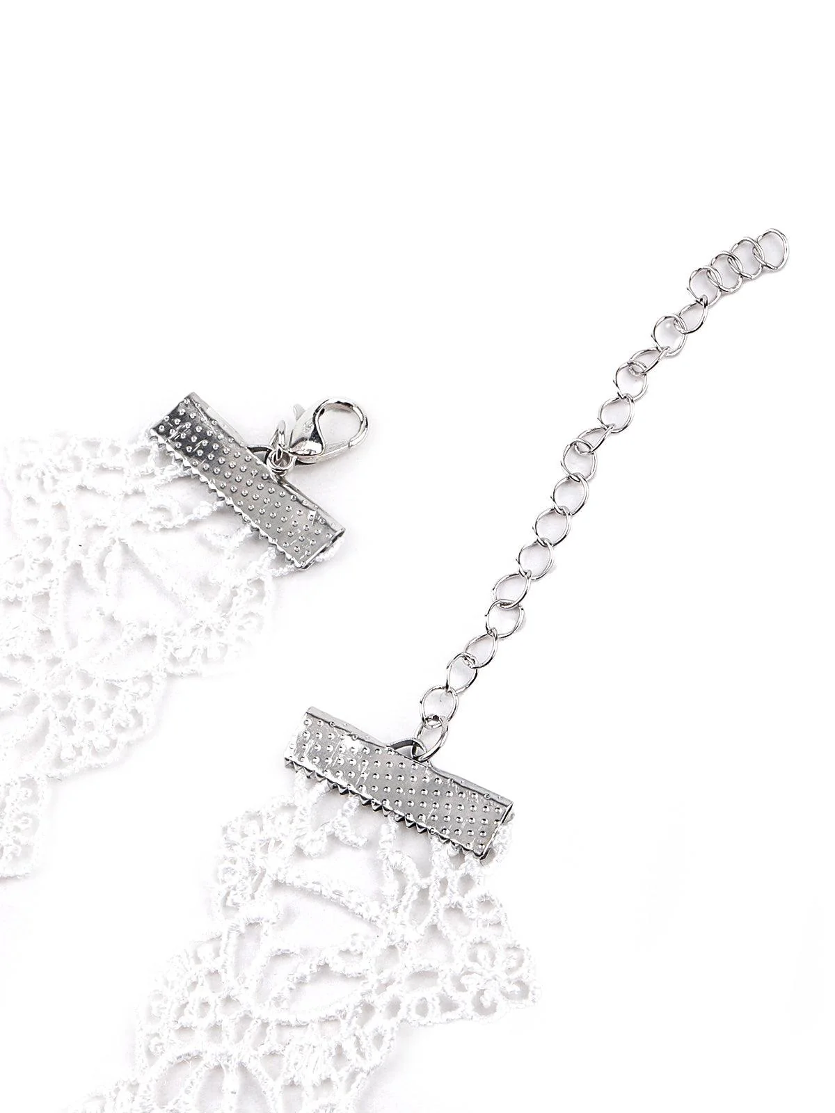 Odette White Lace Necklace For Women - Image 6