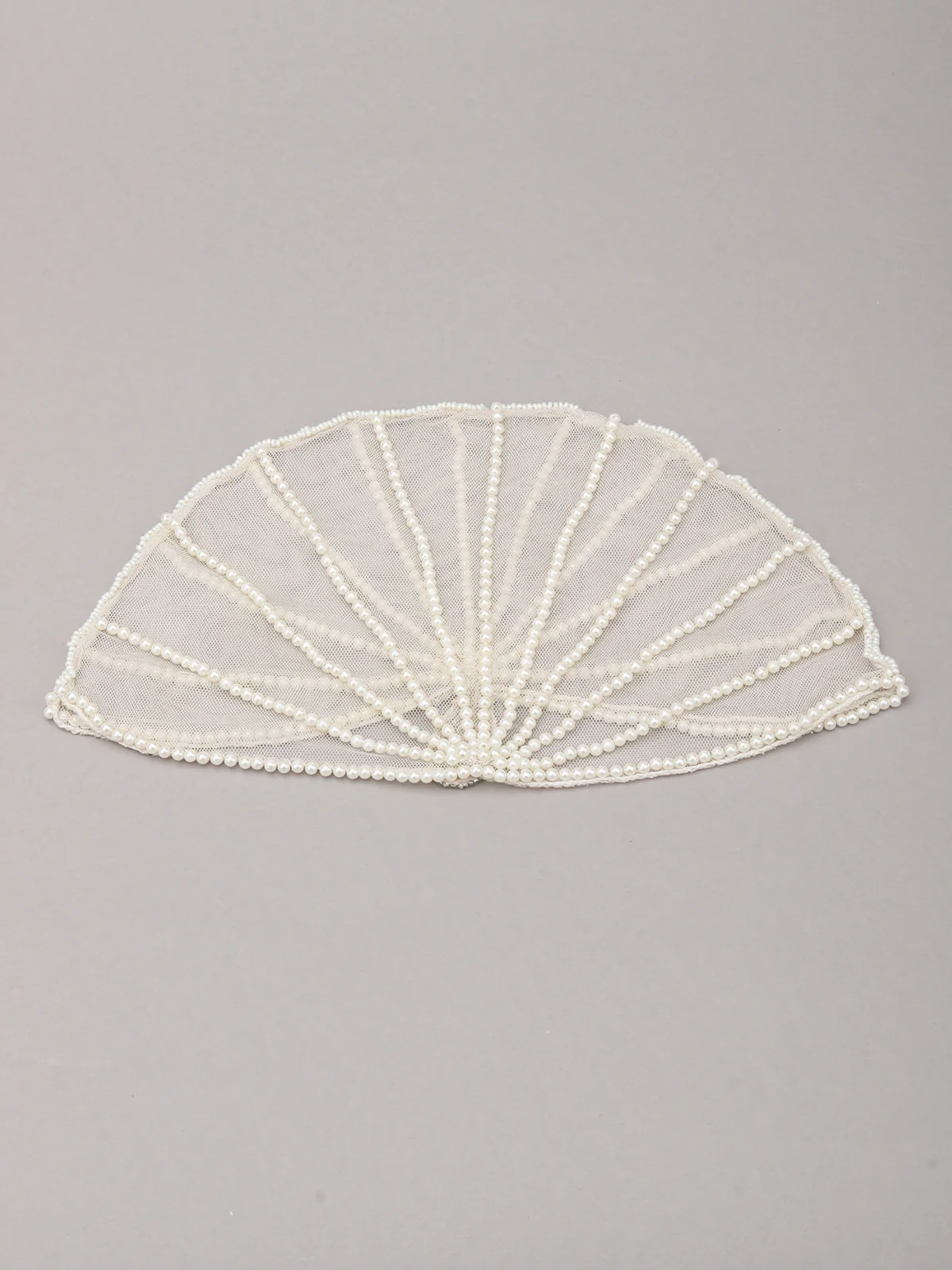 Odette White Pearls Tribal Hair Cap For Women - Image 5