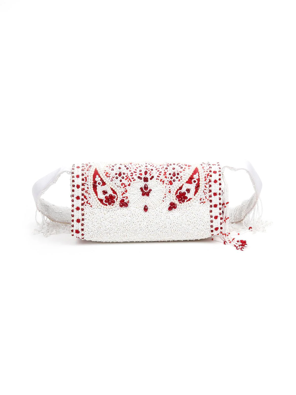 Odette Women White-Red Must Have Envelope Clutch - Image 5