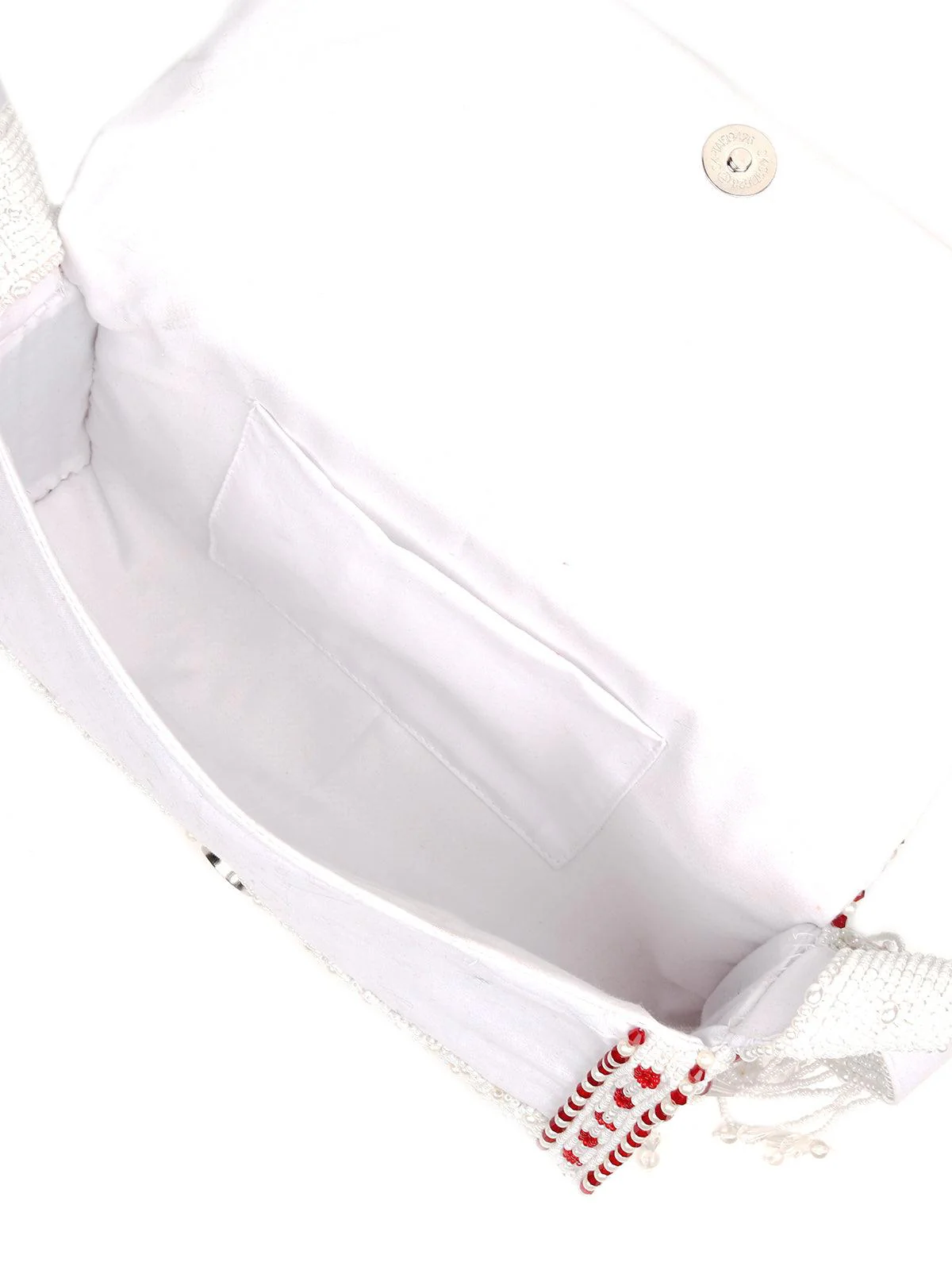 Odette Women White-Red Must Have Envelope Clutch - Image 6