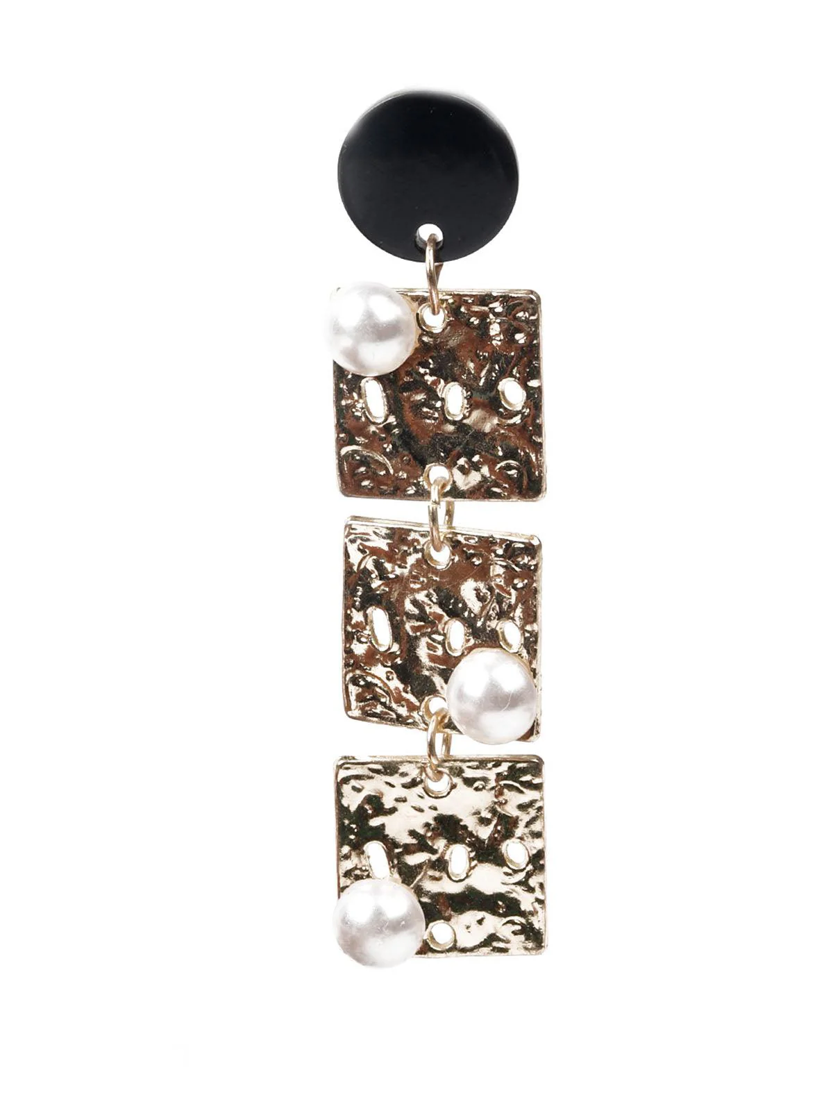 Odette Women White Stylish Earrings - Image 2