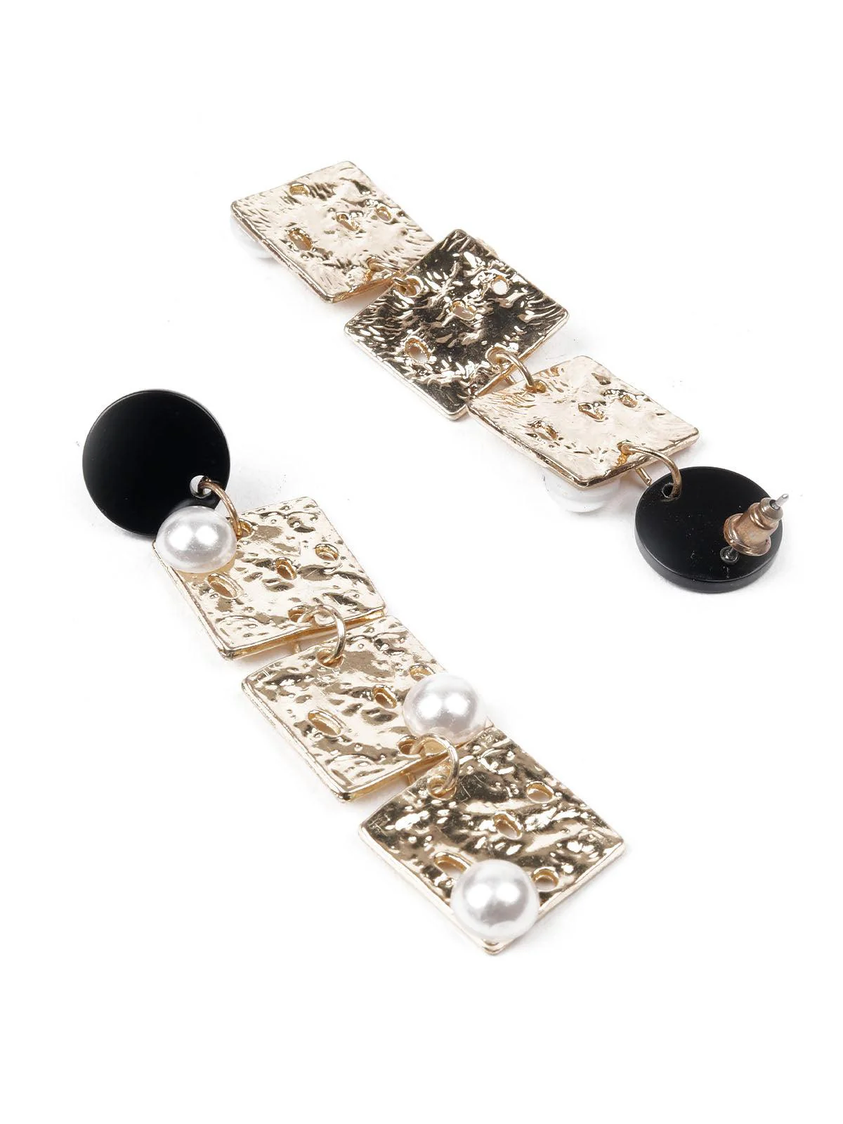 Odette Women White Stylish Earrings - Image 3