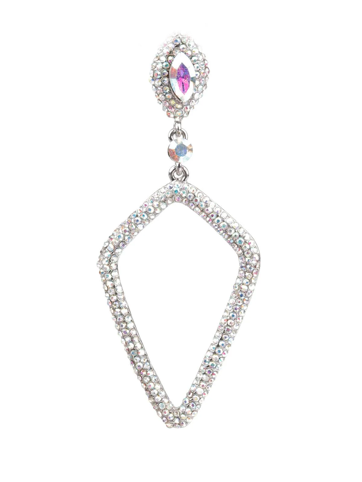 Odette Women White Teardrop Earrings - Image 2