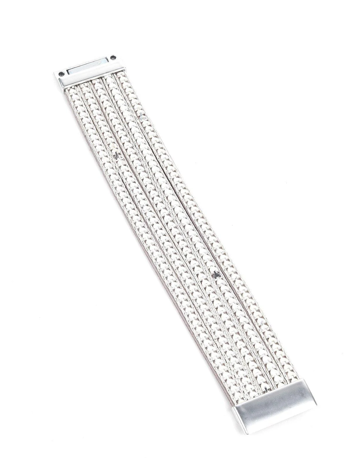 Odette Women Silver Metal Bracelet - Image 5