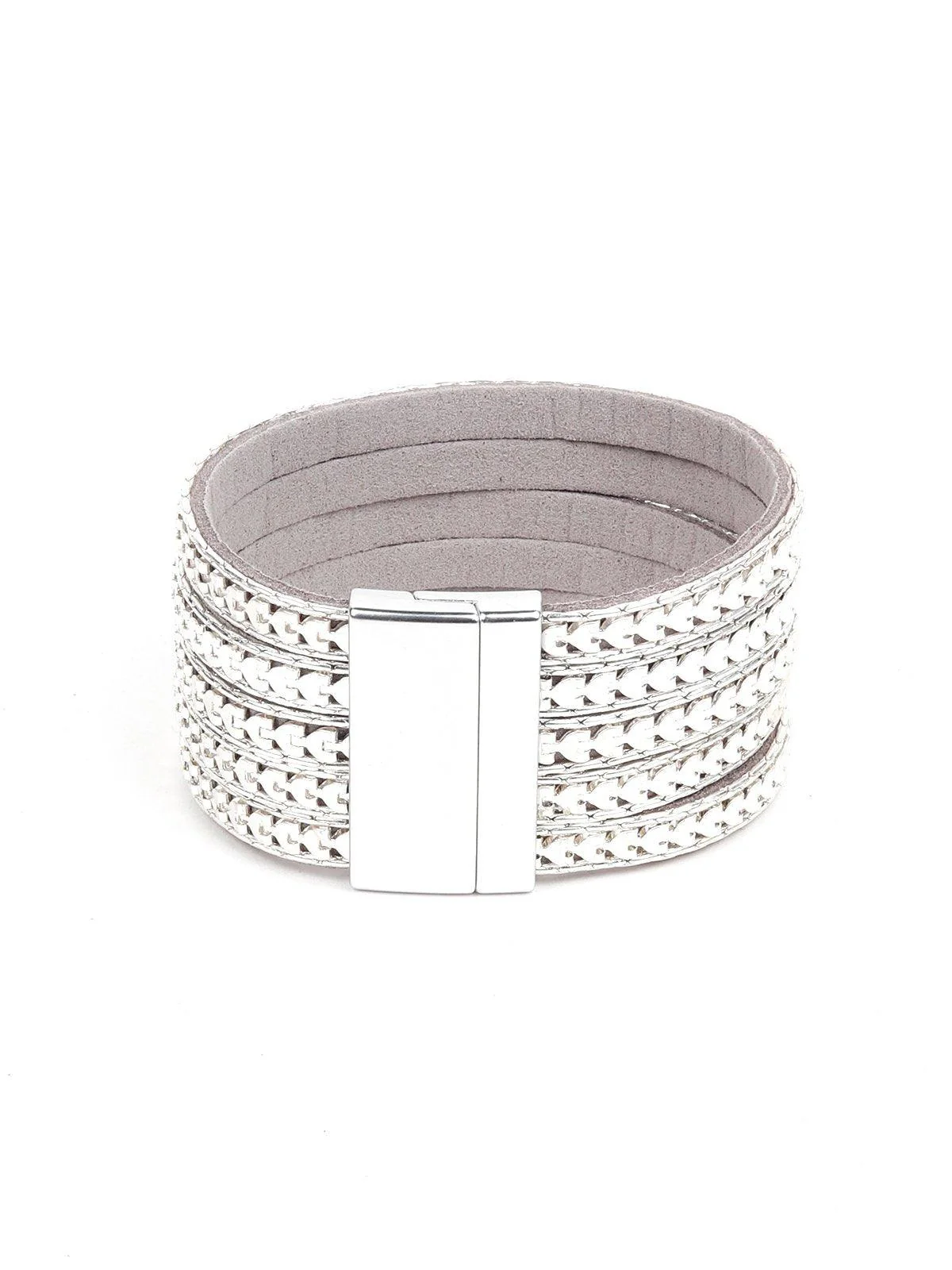 Odette Women Silver Metal Bracelet - Image 6