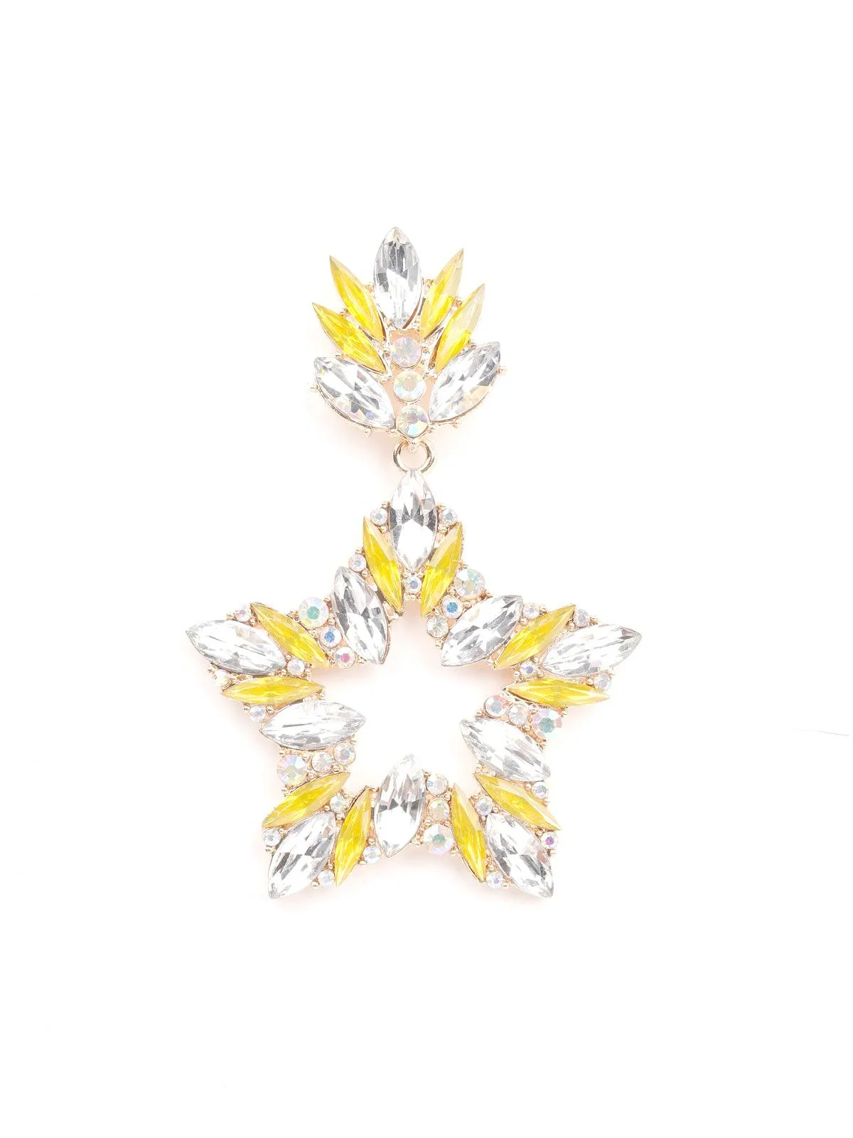 Odette Women Yellow Metal Earrings - Image 6