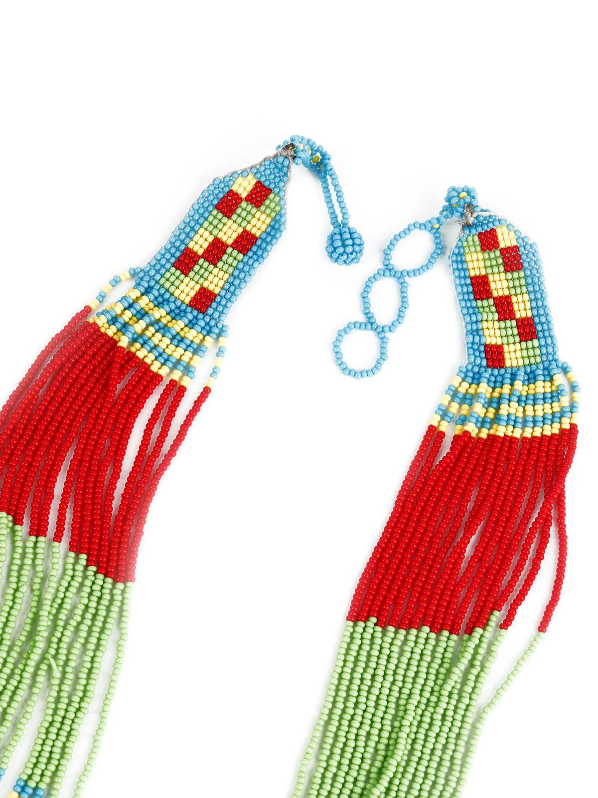 Odette Women Zaina Handmade Blue And Green Boho Necklace - Image 6